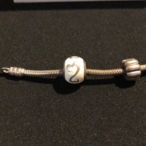 Kay Jewelers White open heart charm